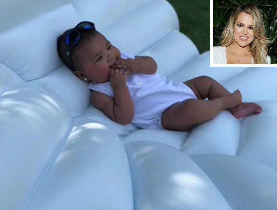 In another <a href="https://people.com/parents/khloe-kardashian-baby-true-first-swim-lesson-tristan-thompson/" rel="nofollow noopener" target="_blank" data-ylk="slk:Labor Day shot;elm:context_link;itc:0;sec:content-canvas" class="link ">Labor Day shot</a>, True was "living her best life," Kardashian wrote.