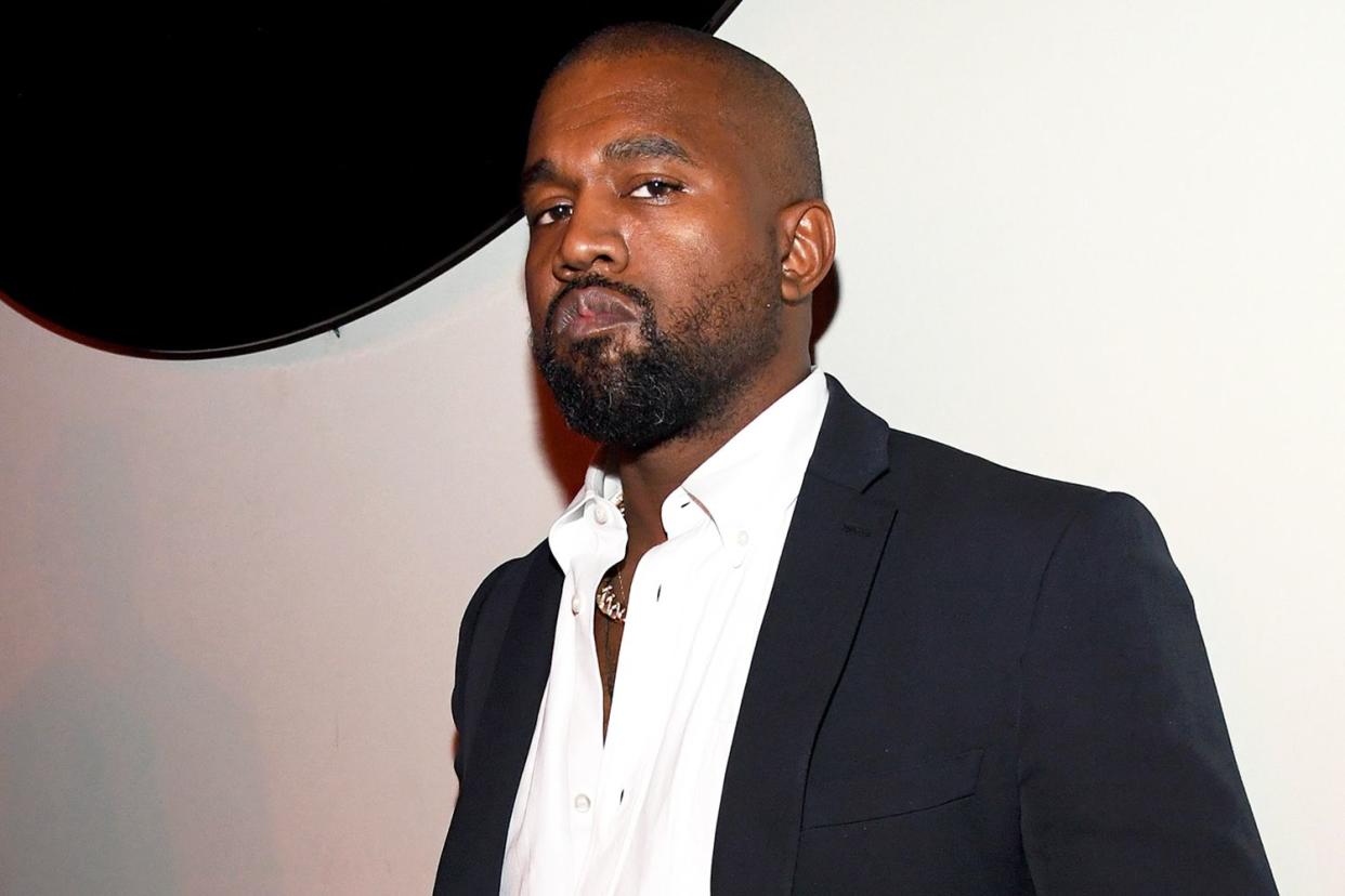 Kanye West attends Sean Combs 50th Birthday Bash presented by Ciroc Vodka on December 14, 2019 in Los Angeles, California.