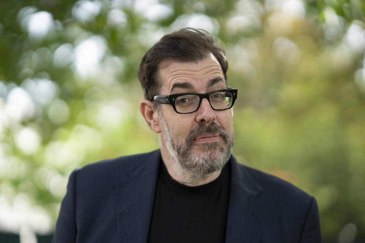 CHELTENHAM, ENGLAND - OCTOBER 7: Richard Osman, best selling author and television personality, attends the 2023 Cheltenham Literature Festival on October 7, 2023 in Cheltenham, England. (Photo by David Levenson/Getty Images)