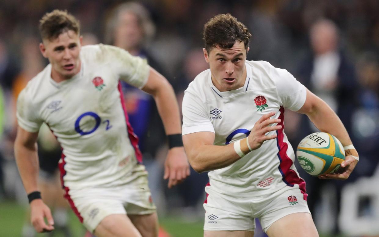 Henry Arundell scored the standout try of the game even as Australia beat England 30-28 - GETTY IMAGES