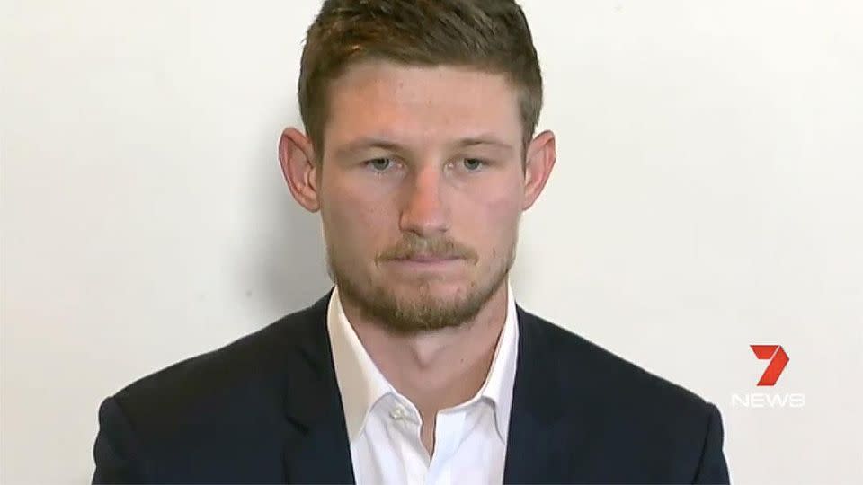 Bancroft was emotional. Pic: Channel 7