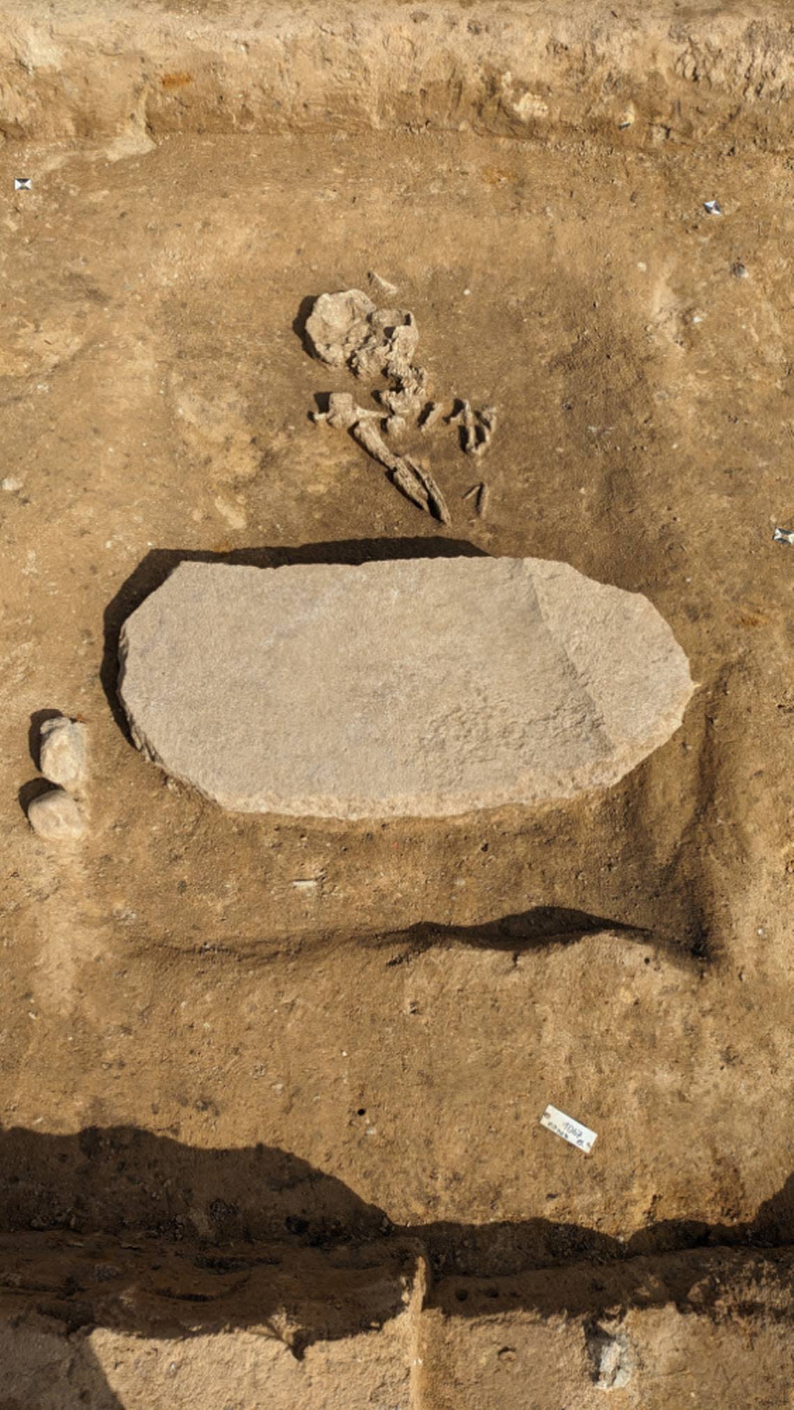 The burial site dates back around 4,200 years, the archaeologist said.