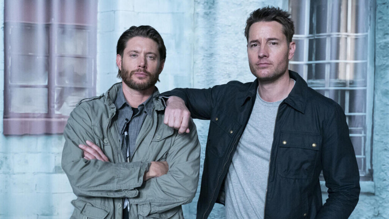  Jensen Ackles and Justin Hartley for Tracker Season 1x12. 