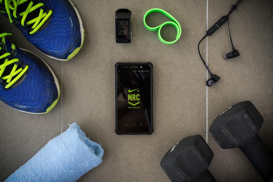 <span class="caption">L’application Nike+ permet d’organiser des compétitions entre ses utilisateurs.</span> <span class="attribution"><span class="source">Syafiq Adnan/Shutterstock</span></span>