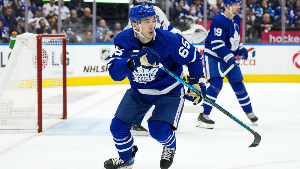 It appears that Ilya Mikheyev has played his last game with the Toronto Maple Leafs. (Photo by Kevin Sousa/NHLI via Getty Images)