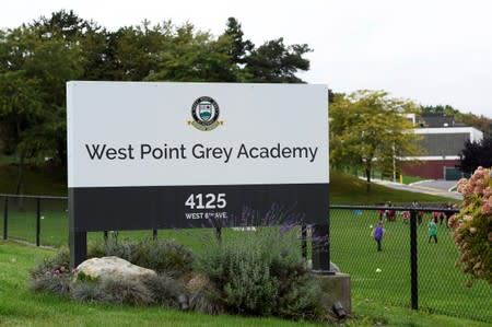 West Point Grey Academy, a private school where Canada's PM Trudeau once taught, is seen in Vancouver