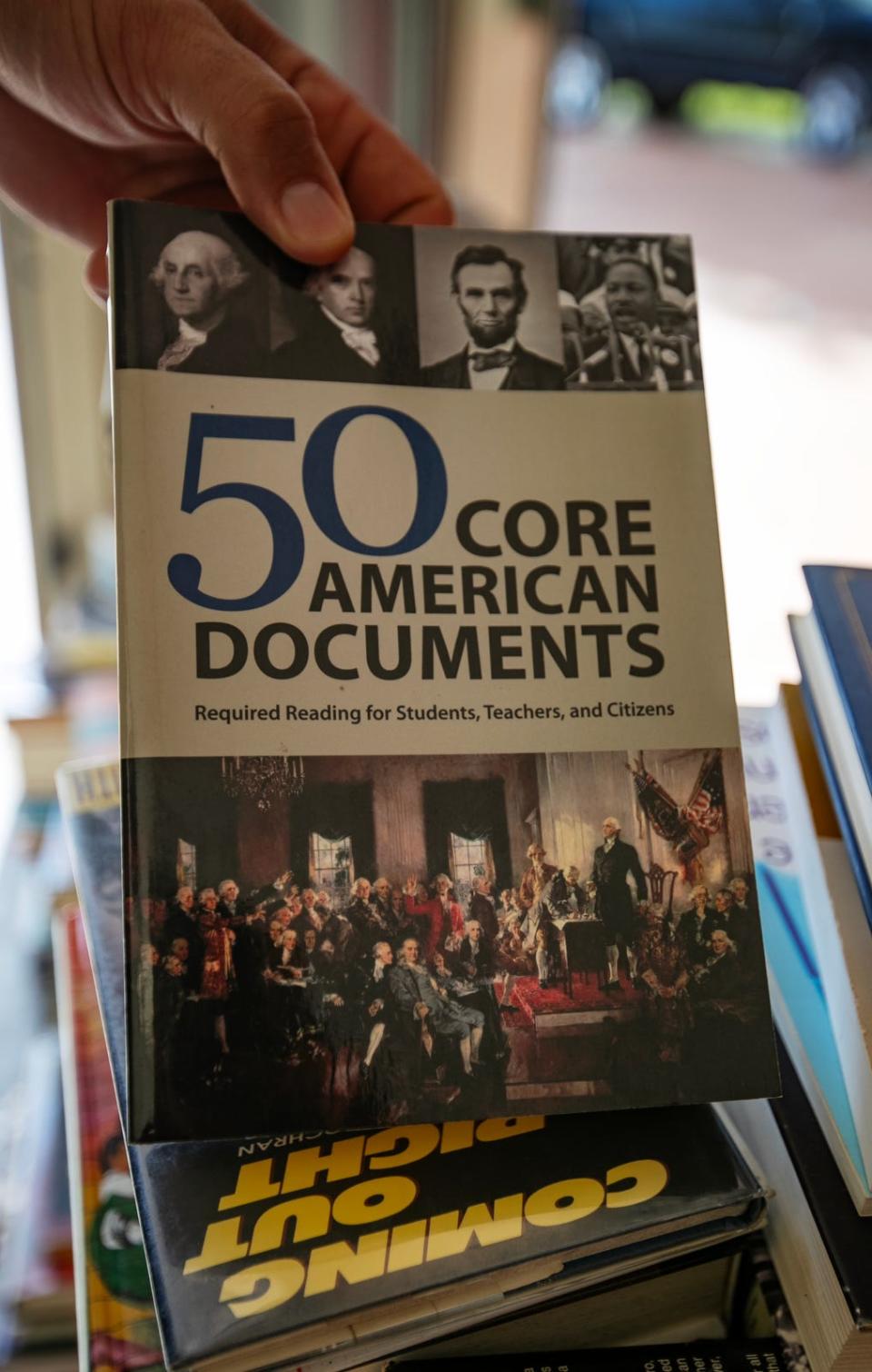 Michael Andoscia, a former teacher at North Fort Myers high school, resigned his position of 8 years after the school removed his in-class library consisting of over 600 books. He has most of the books currently stored in his garage at his Fort Myers home.