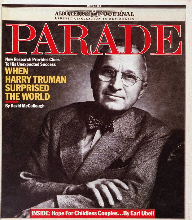 <p>A portrait of Harry Truman comprised the cover of our June 6, 1984, issue featuring a story on the unexpected successes of his presidency—12 years after his death.</p>