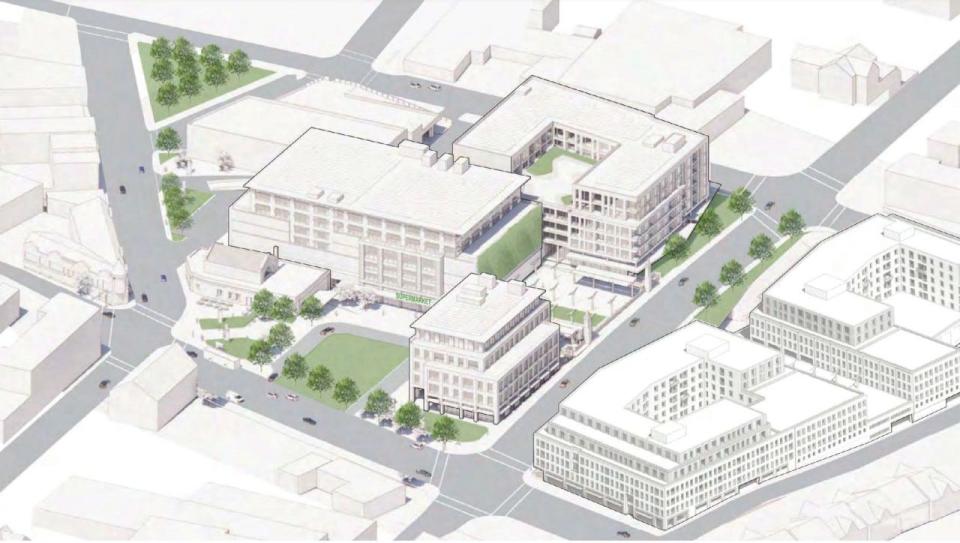 The Lackawanna Plaza redevelopment plan as submitted by BDP Holdings, 2022.