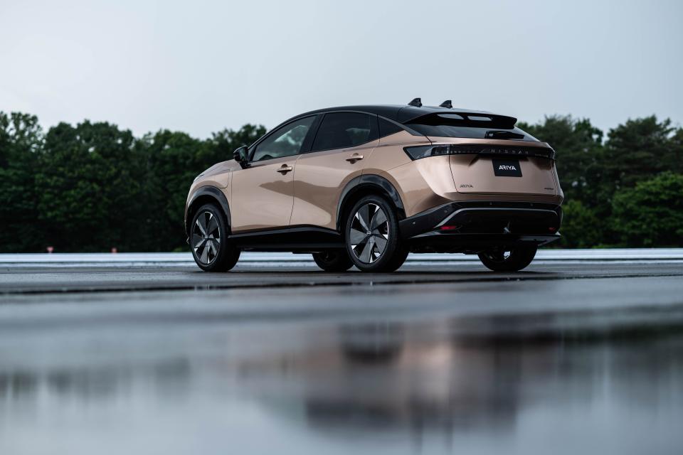 <p>Visit our Buyer's Guide for the latest news, reviews and information on the <a href="https://www.caranddriver.com/nissan/ariya" rel="nofollow noopener" target="_blank" data-ylk="slk:2022 Nissan Ariya;elm:context_link;itc:0;sec:content-canvas" class="link ">2022 Nissan Ariya</a>.</p>