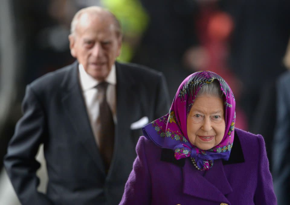 Despite sticking to royal protocol, experts say there's signs that reveal the nature of the Queen's relationship with Prince Philip. Photo: Getty