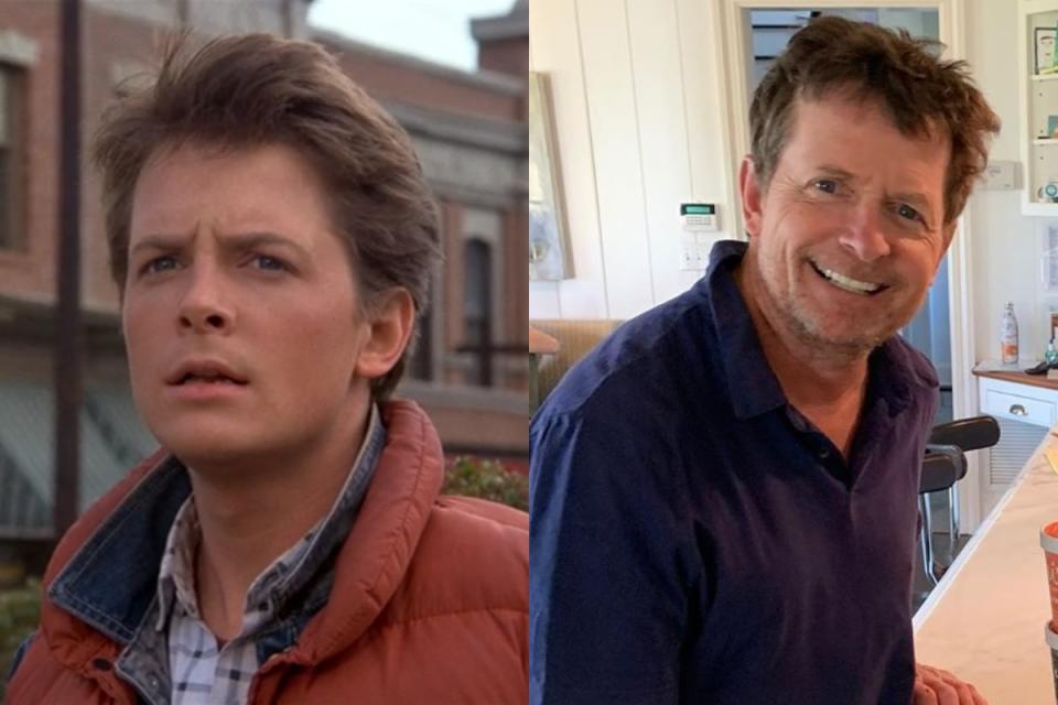 Tras saltar a la fama con el rol de Marty McFly, un adolescente que viaja al pasado, Michael J. Fox protagonizó títulos como 'Corazones de hierro' (1989) o la segunda y tercera entrega de la saga 'Regreso al futuro'. Su carrera se vio truncada cuando en 1990, durante el rodaje de 'Doc Hollywood' (1991), le diagnosticaron párkinson. La enfermedad no le impidió seguir trabajando y ha participado en películas como 'El presidente y Miss Wade' (1995) o 'Mars Attacks!' (1996); y en series como 'Spin City: Loca alcaldía' (1996-2001), 'The Good Wife' (2010-2016) y 'Sucesor designado' (2018). Incluso tuvo su propia ficción, titulada 'El show de Michael J. Fox' (2013-2014). (Foto: Universal Pictures / Instagram / <a href="https://www.instagram.com/p/B-2lx9YhZLD/" rel="nofollow noopener" target="_blank" data-ylk="slk:@realmikejfox;elm:context_link;itc:0;sec:content-canvas" class="link ">@realmikejfox</a>)