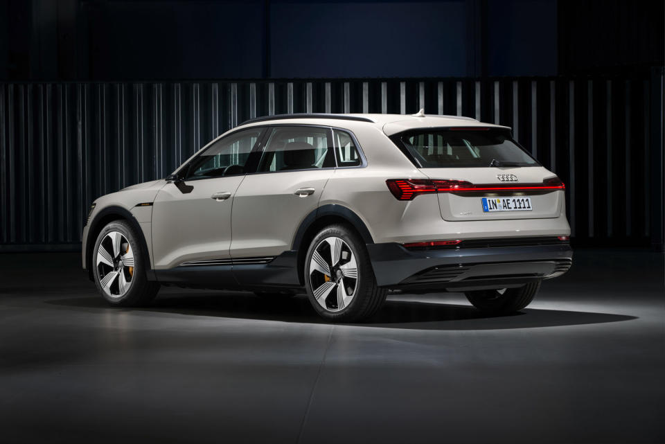 Audi finally took the wraps off its E-Tron pure electric SUV. At an event in