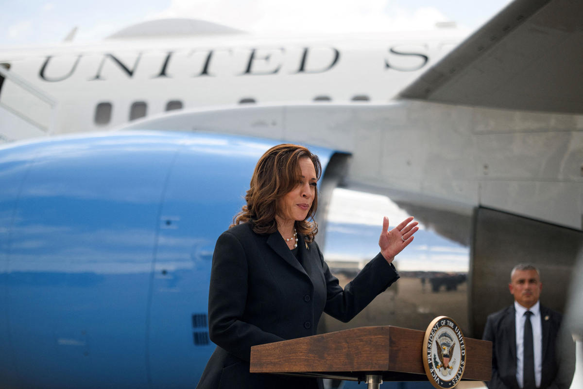 Virginia man charged with threatening to burn Kamala Harris alive