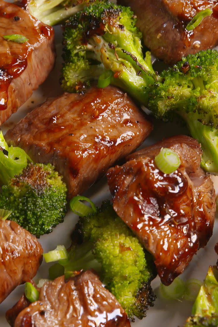 Beef & Broccoli Kebabs