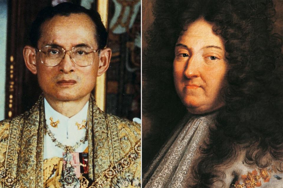 Thailand's King Bhumibol Adulyadej, Louis XIV of France