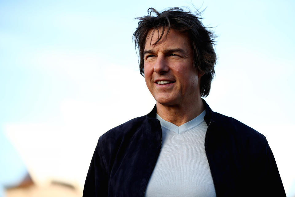 SYDNEY, AUSTRALIA - JULY 02: Tom Cruise poses at the Overseas Passenger Terminal for  the 