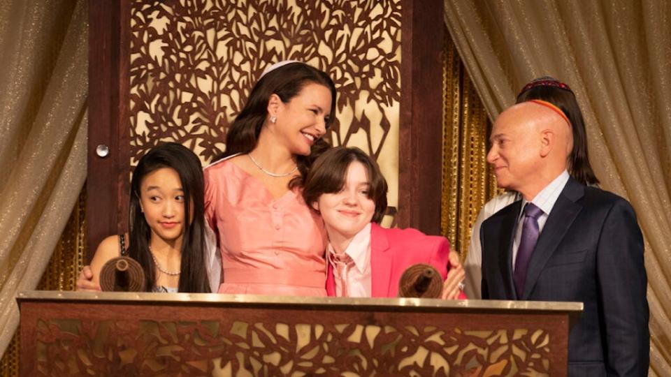 Cathy Ang, Kristin Davis, Alexa Swinton and Evan Handler in "And Just Like That"