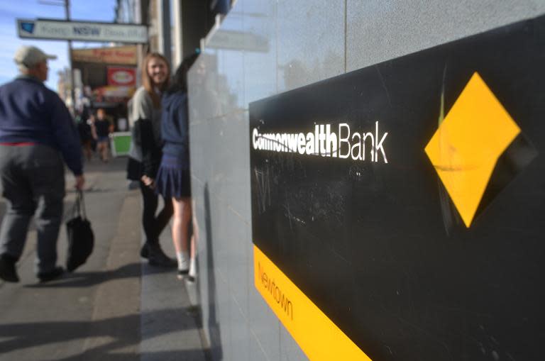 Shares in Commonwealth Bank closed down 5.85% at Aus$82.98 in a return to levels last seen in November