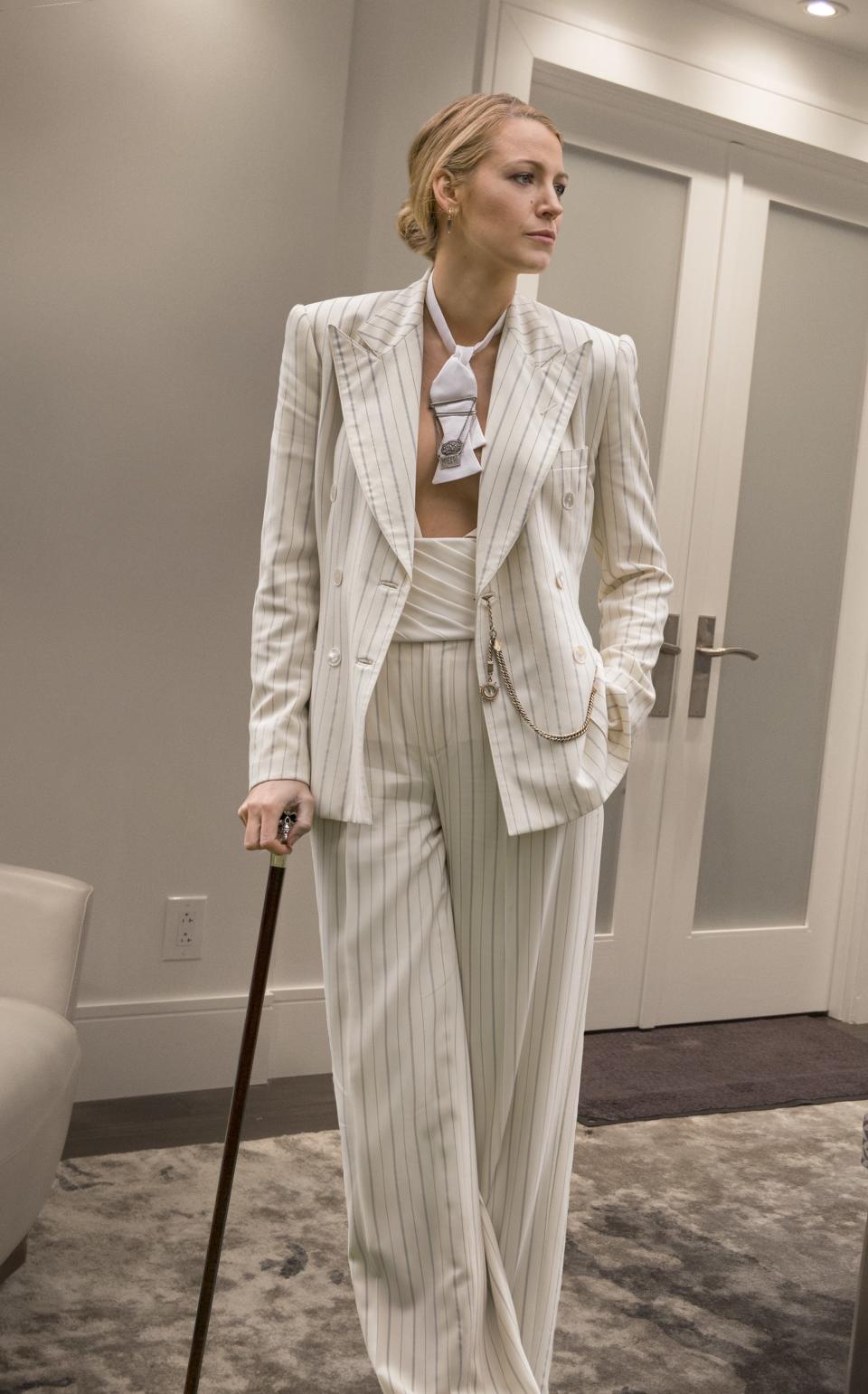 Blake Lively has been wearing many suits during her press tour for 'A Simple Favor'. So we investigated why.