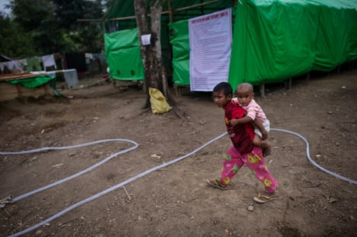 Church grounds around Myitkyina are providing sanctuary to those able to escape remote villages