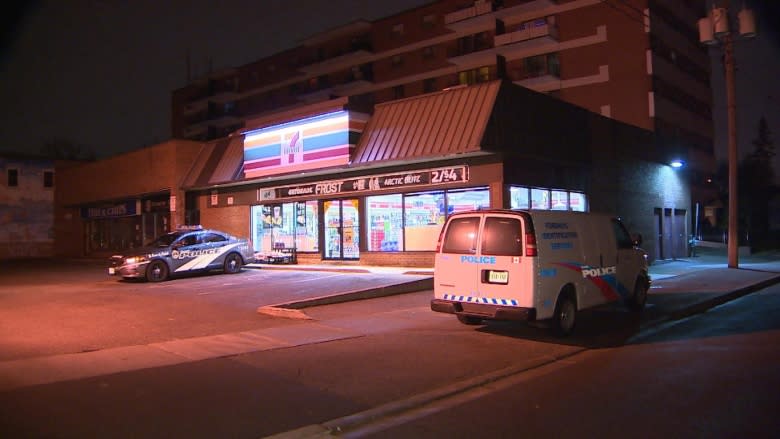 Masked thief robs two 7-Eleven stores at knifepoint in Etobicoke, police say