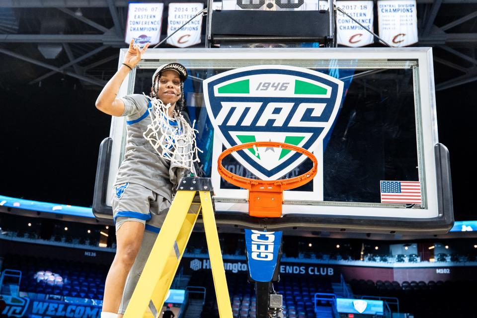 All-American and MAC Tournament MVP Dyaisha Fair.