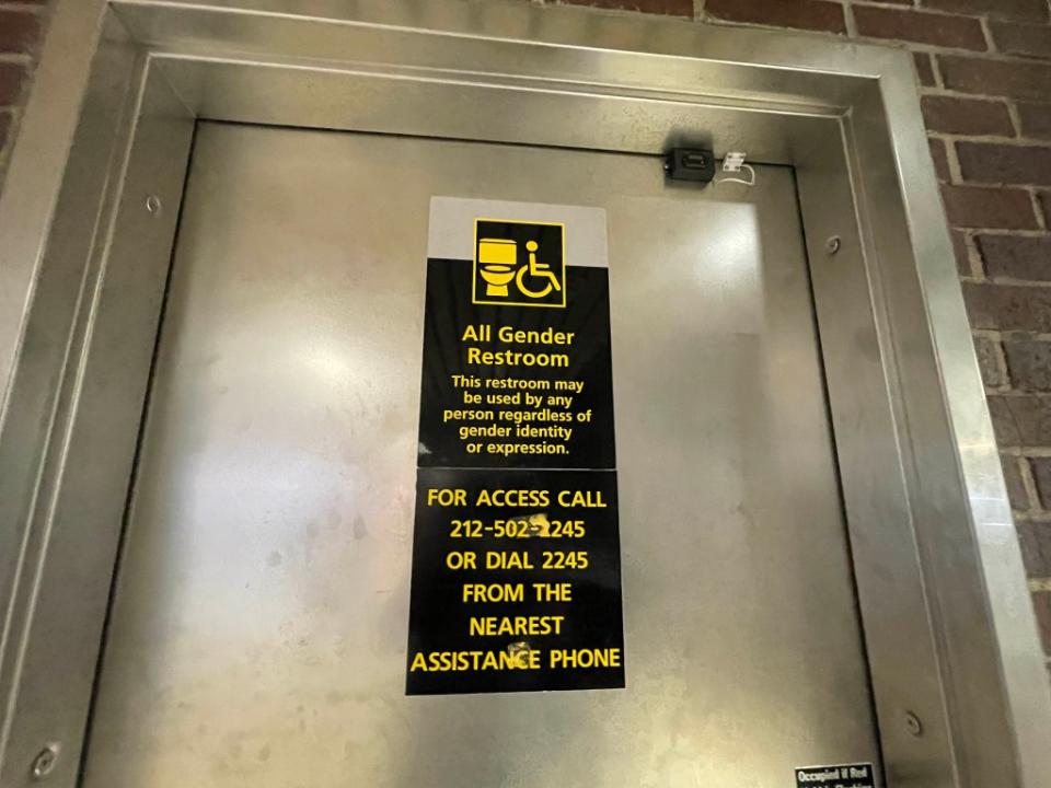 Calling the number can grant access to the private bathroom — but some employees have the code and share it with pals, according to sources. Helayne Seidman