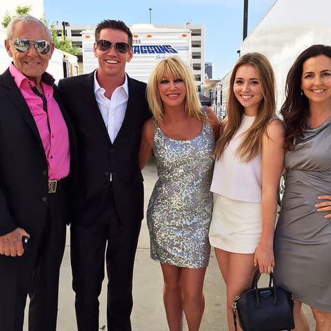 <p>Suzanne Somers/Instagram</p> Suzanne Somers with her family.