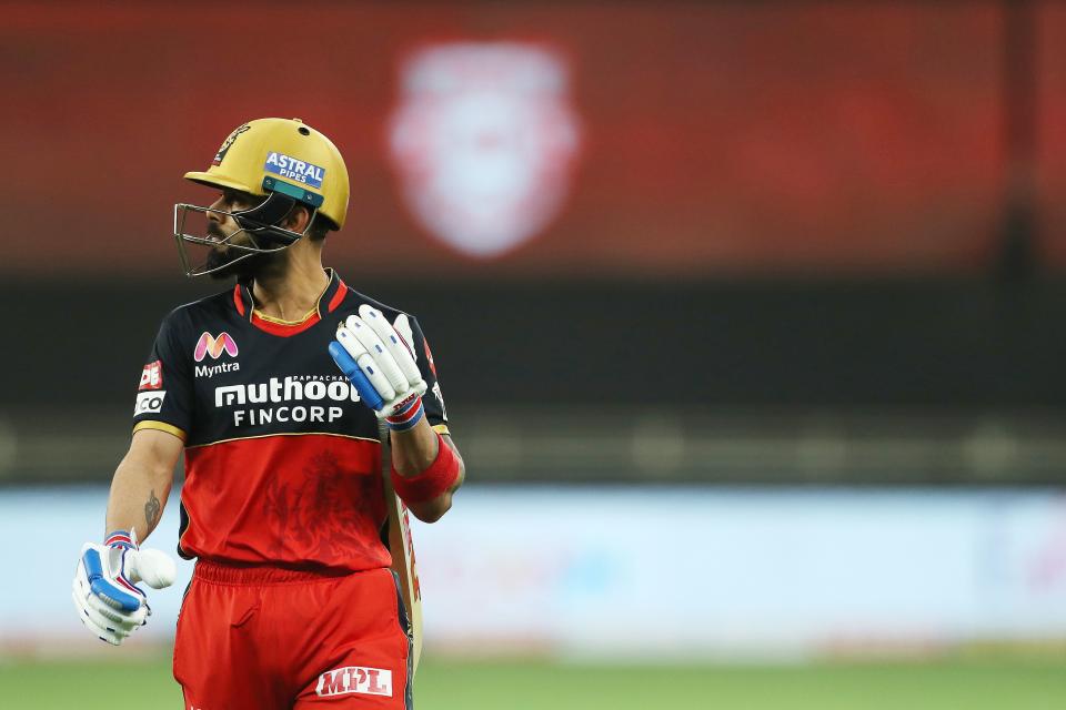 Virat Kohli scored 1 run against Kings XI Punjab.