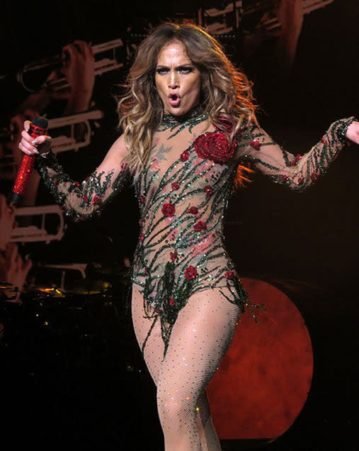 Jennifer Lopez Shows Off Sexy & Sparkly Costumes At Las Vegas Debut