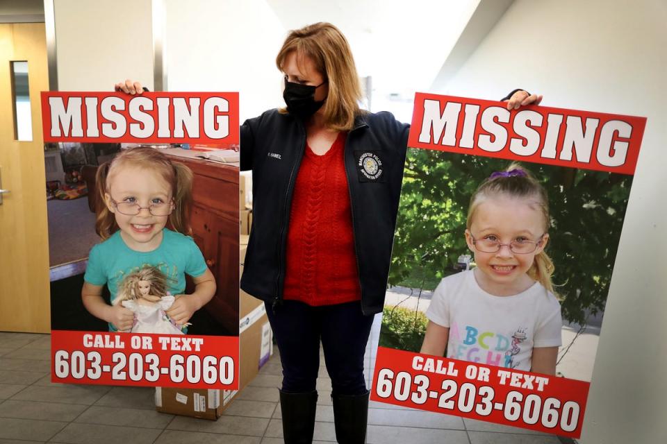 Missing posters of Harmony Montgomery (AP)