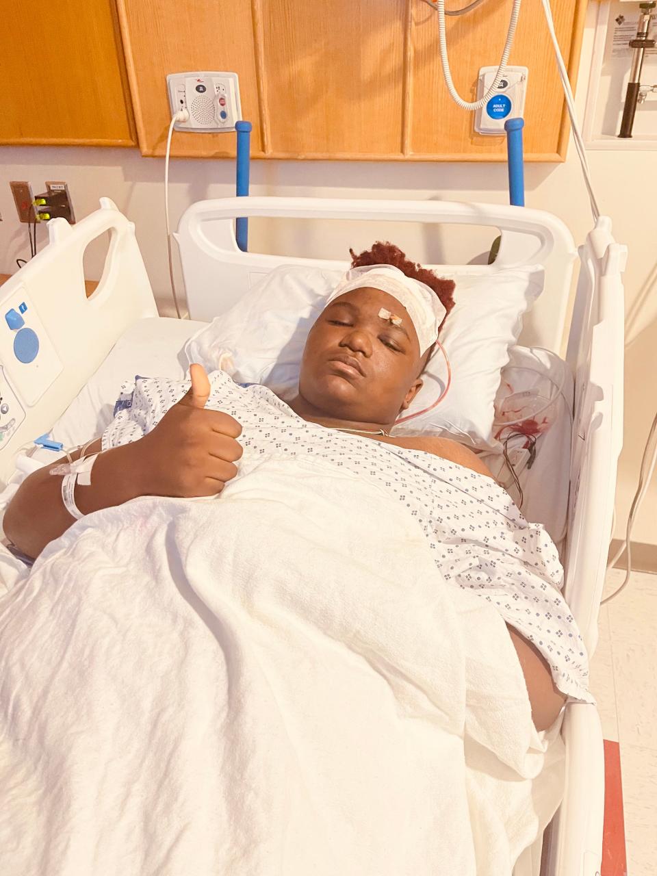 Wilmington Christian Academy basketball player Josiah-Pierre Theon Heyer is two years removed from a brain surgery that's left him with numerous challenges. Now, as a freshman, he's starting to regain the abilities he once possessed.