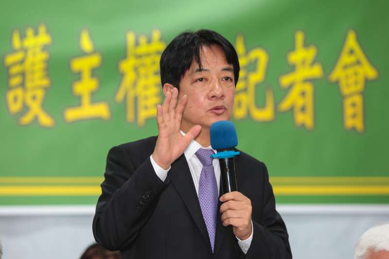 20190425-前行政院長賴清德25日出席「全民反併吞，護主權」記者會。（顏麟宇攝）