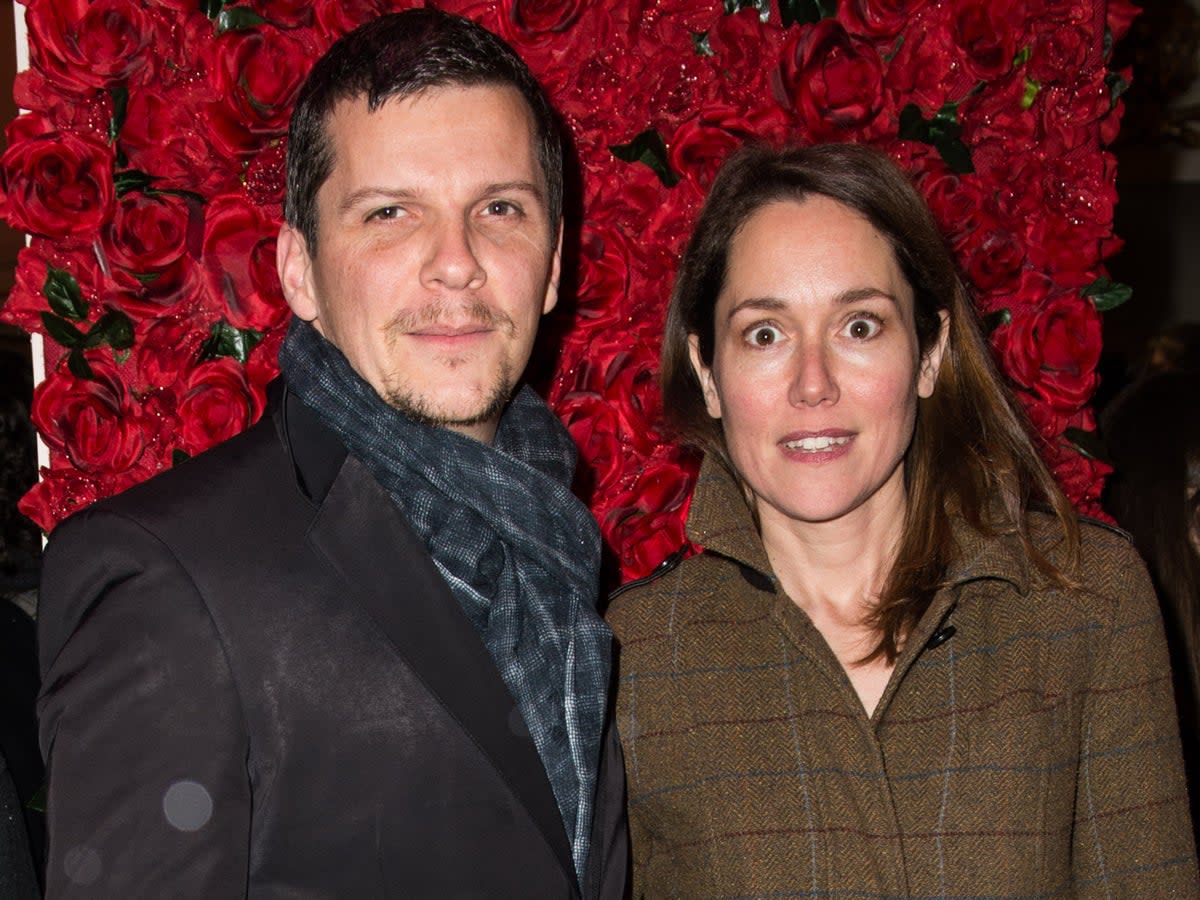 Harman with wife Lucy Liemann in 2015 at the premiere of ‘Women on the Verge of a Nervous Breakdown’, Playhouse Theatre (Getty Images)