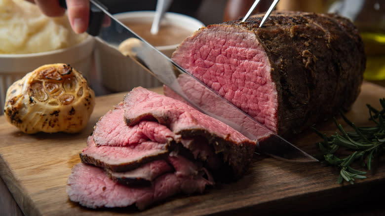 Sliced round steak