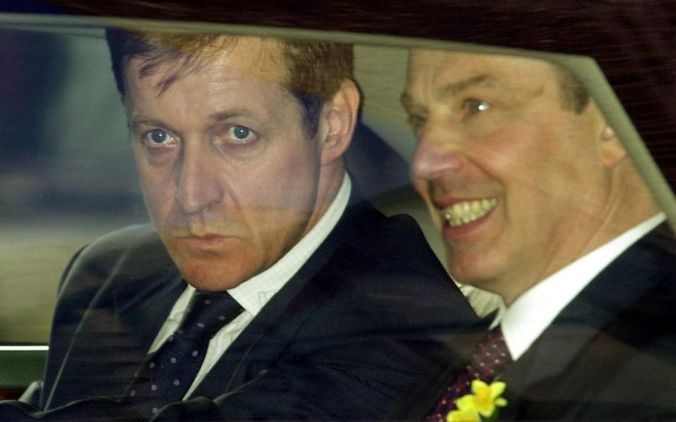 Alastair Campbell pictured with Sir Tony Blair in 2001 - Ben Curtis/PA