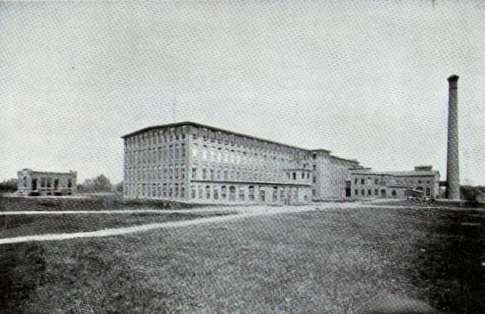 The Corr Manufacturing Company in East Taunton, pictured in 1899.