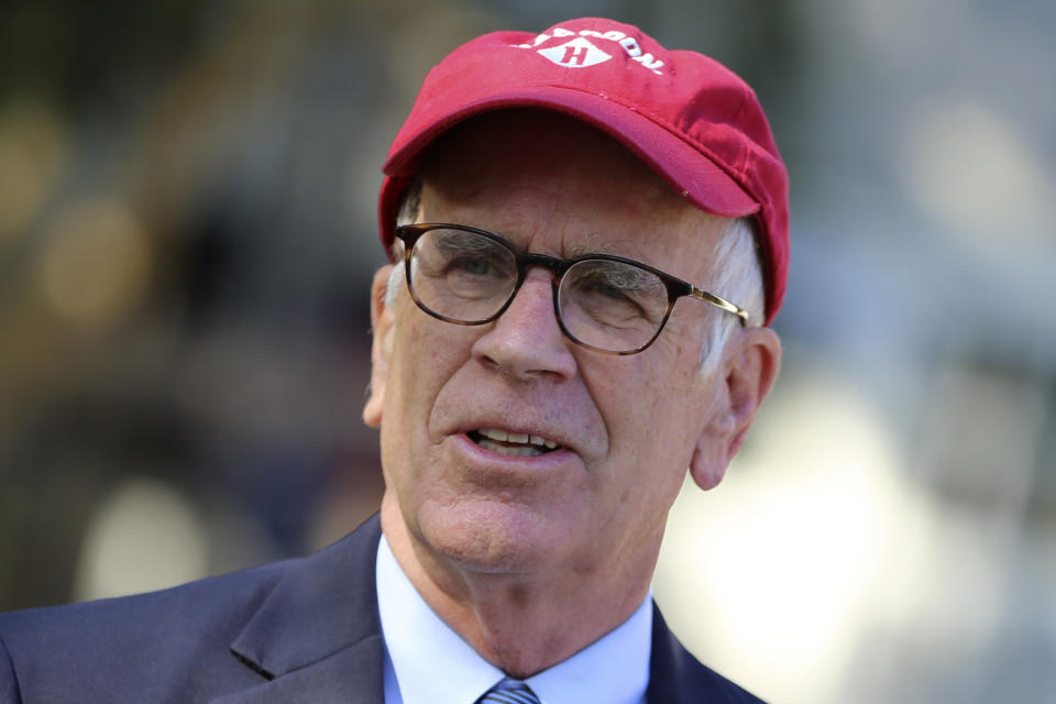 Rep. Peter Welch (D-Vt.) speaks at an event on Wednesday Oct. 5, 2022, in Winooski, Vt. Welch is facing Republican Gerald Malloy in the general election, for the seat being vacated by retiring U.S. Sen. Patrick Leah. (AP Photo/Wilson Ring, File)