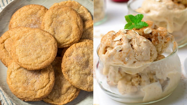 snickerdoodles and ice cream