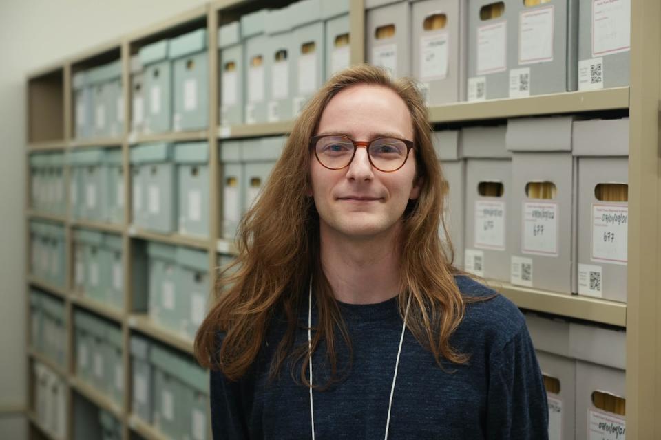 Jack Lawrence is the archivist at the South Peace Regional Archives.  He is very happy that the archive has moved to its new home. 