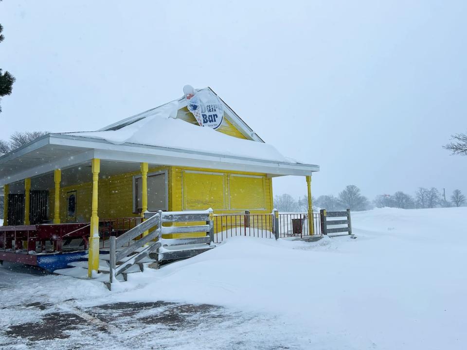 The scene outside the Kiwanis Dairy Bar in Victoria Park on Sunday will look much different in a few months.