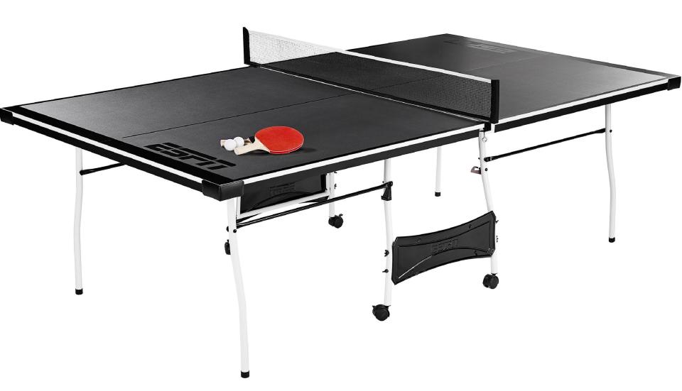 ESPN Mid-Size Folding Table Tennis Table with Paddles and Balls. (Photo: Walmart)