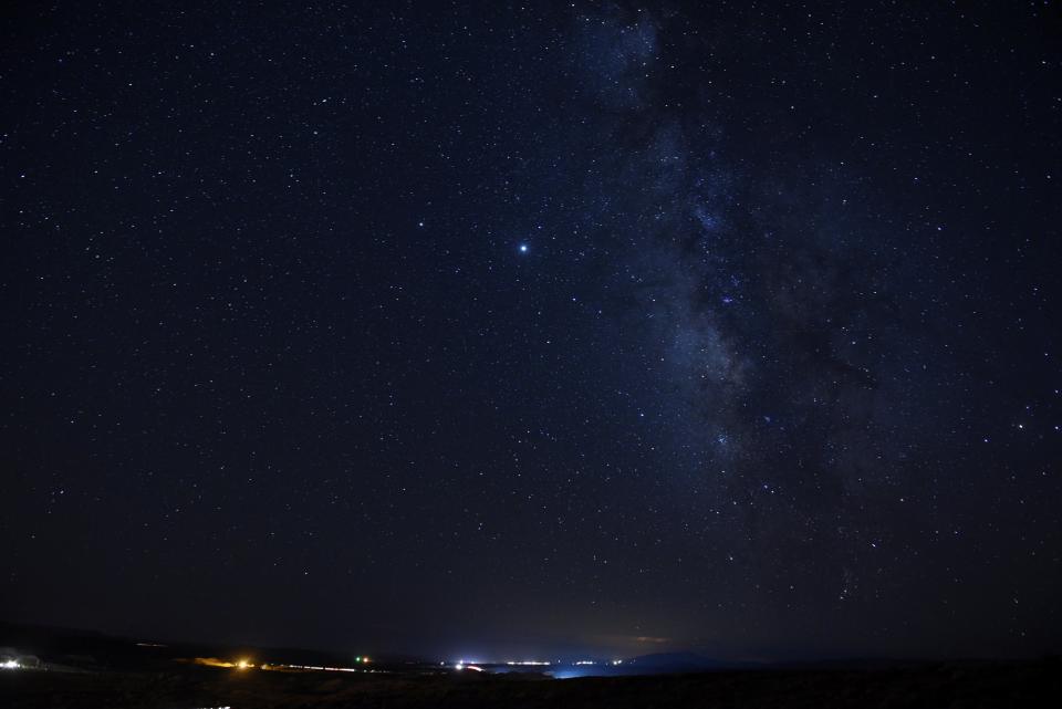 Stars and the Milky Way are seen on the Navajo Nation in Hidden Springs, Arizona (REUTERS)