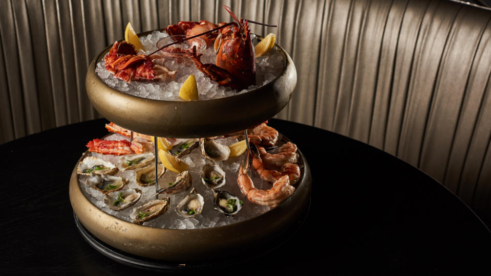 seafood tower at Blvd Chicago
