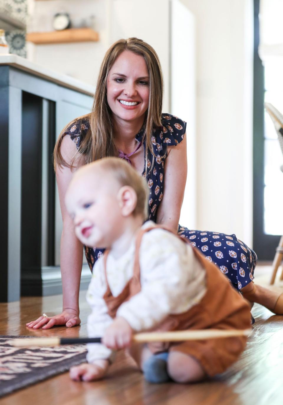 Shaylyn Gammon and son Finn. Gammon works for Blue Run Spirits as a Whiskey Director. She has a degree in Food Science and uses her nose and taste to help with the blending of whiskey. While pregnant, she didn't taste the spirits but used her nose to help decide which flavors and smell were good. "I think he will be proud," Shaylyn said of her son Finn, when he learns what his mother does to earn a living.  April 29, 2022