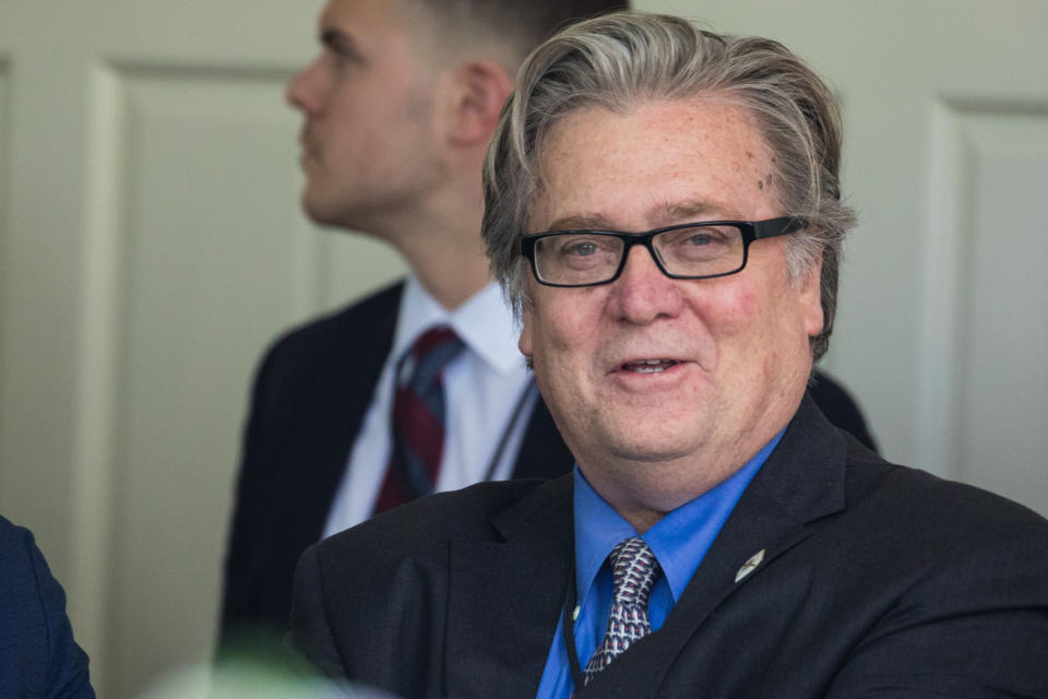 Steve Bannon, President Donald Trump's former chief strategist and campaign chairman, said that&nbsp;he punished New Jersey Gov. Chris Christie (R) for not standing by Trump. (Photo: NurPhoto/Getty Images)