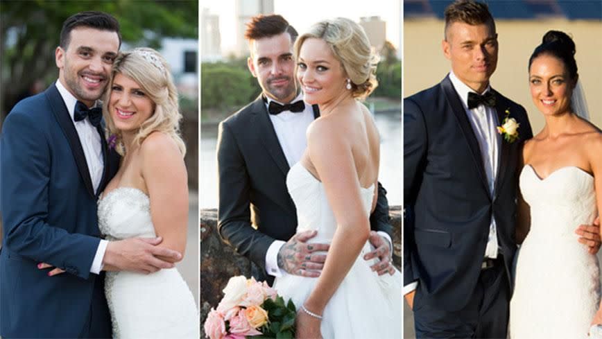 Despite their happy beginnings, all the 'Married at First Sight' couples decided to split. Source: Channel 9