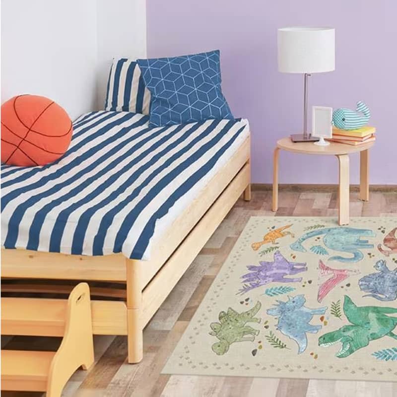 Dinosaur Parade Multicolor Rug