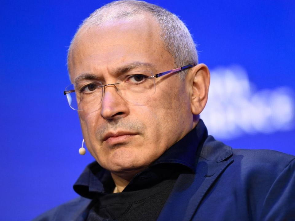 Mikhail Khodorkovsky says Putin sees the West’s failure to act over the annexation of Crimea as a weakness  (AFP/Getty)